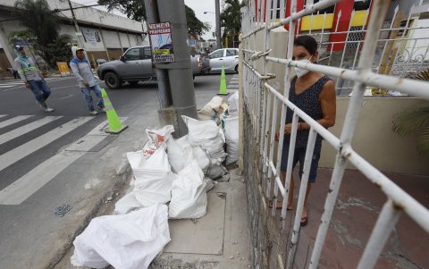 Hecho. La obra se ejecuta en una intersección del barrio Orellana.