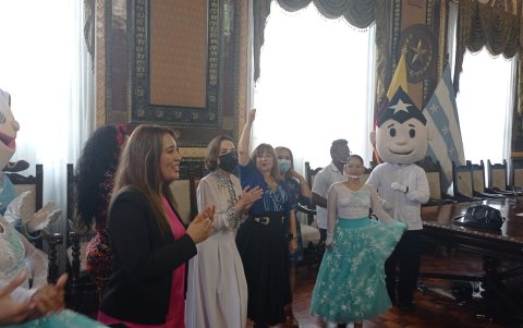 Gloria Gallardo, presidenta de la Empresa Pública de Turismo, detalló que la inversión es de $408.493.