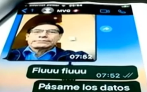 Supuesta conversación entre Martín Vizcarra y Zully Pinchi.