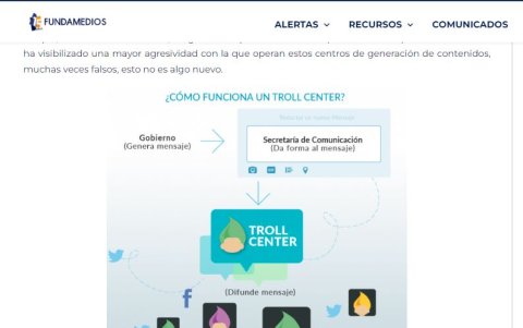 Fundamedios investigó el tema de los troll center políticos.