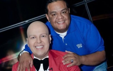 Miguel Cedeño con Marlon Acosta.