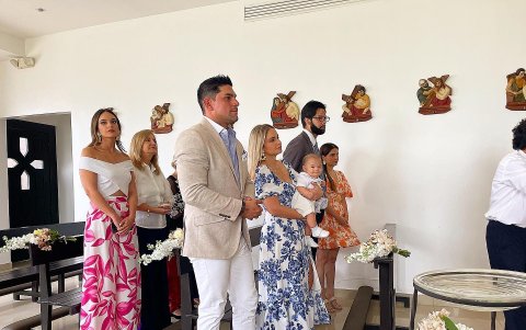 Durante la ceremonia.