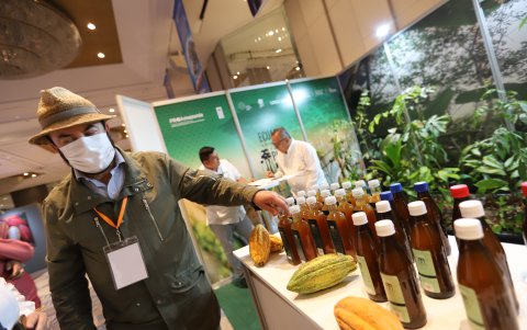 Producto.- Kuri elabora vinagre de cacao.