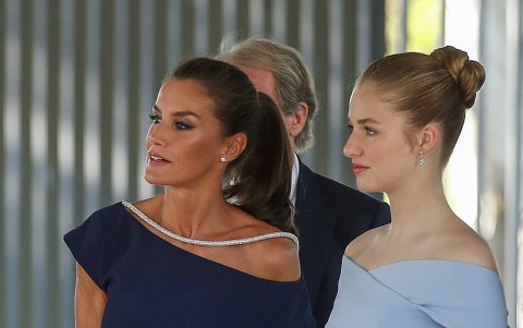 La reina Letizia y su hija, princesa Leonor, en los Premios de Fundación Princesa de Girona 2022 durante esta semana.