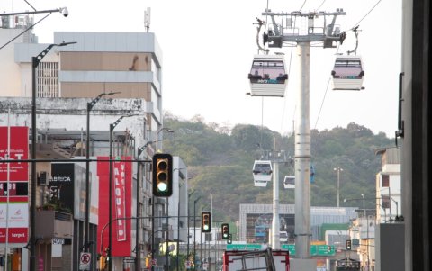 El servicio de la aerovía fue paralizado.