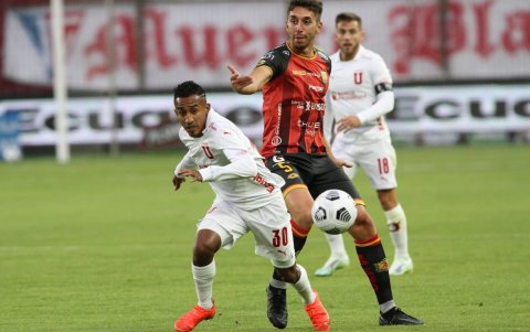 Danny Luna cuando defendía a Liga de Quito.