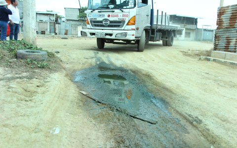 Este es el estado de la mayoría de calles de Durán.