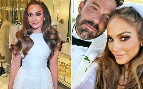 Vestido que lució en la boda.