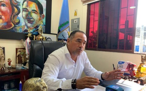 Dalton Narváez cuando era alcalde de Durán.