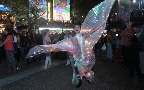 Show artístico en Plaza Guayarte