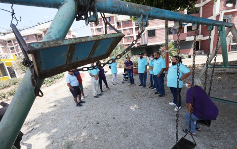 El parque de este sector está en mal estado, hay una propuesta de mejoramiento incumplida.