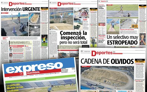 EXPRESO plasmó en varias ocasiones la situación del deporte de Guayas durante la administración de Pierina Correa.