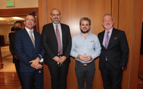 Francisco Olivares, Thomas Hanisch, Rafael Cuesta y Vicente Vallarino.