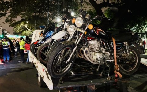 Controles. En tres puntos de la ciudad se ejecutaron los operativos.