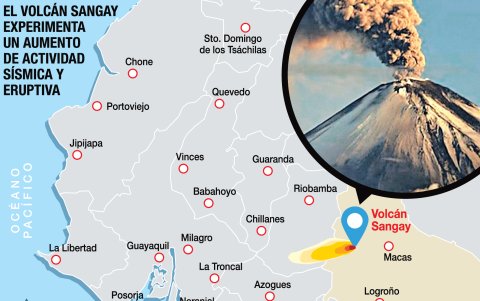 La nube de ceniza viajó hacia el occidente del país, durante la madrugada del domingo 31 de julio, según un monitoreo.