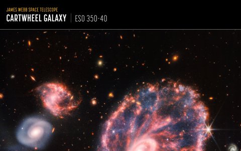 La potente mirada infrarroja del telescopio James Webb ha logrado una instantánea detallada de Rueda de Carro