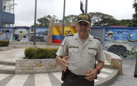 El coronel Hugo Silva Viteri, subcomandante de la Zona 8 de Policía.