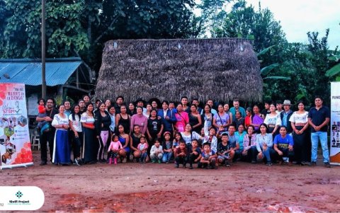 Imagen proporcionada por la fundación sobre una actividad de vinculación con la comunidad en una zona rural.