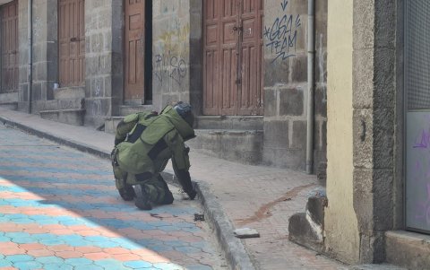 Explosión en el Centro Histórico de Quito.