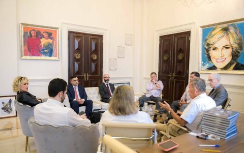 Cita. En el despacho municipal se desarrolló el encuentro.