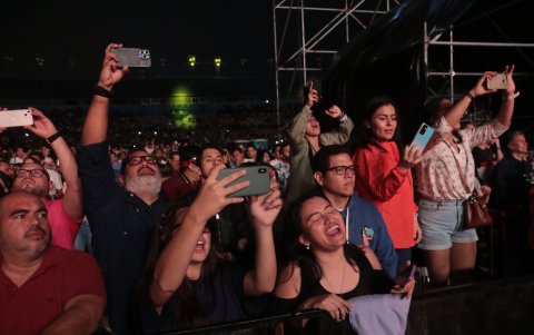 El público de la localidad VIP.