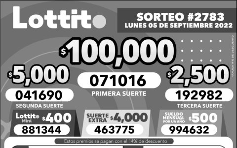_BOLETIN LOTTO 2783, LUNES 5 DE SEPTIEMBRE_2022