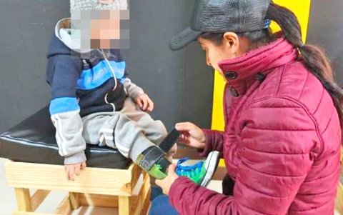 Arón Ortega es el más pequeño de la fundación. Tiene 5 años