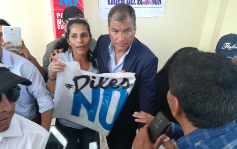 El expresidente Rafael Correa apoyó el 