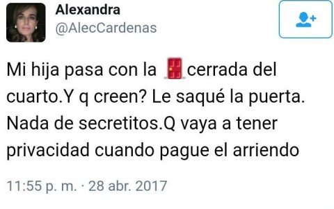 Tuit de Alexandra.