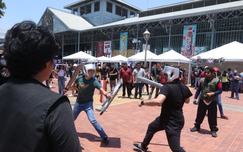 Programa. Actividades como concursos o personificaciones se llevaron a cabo ayer.