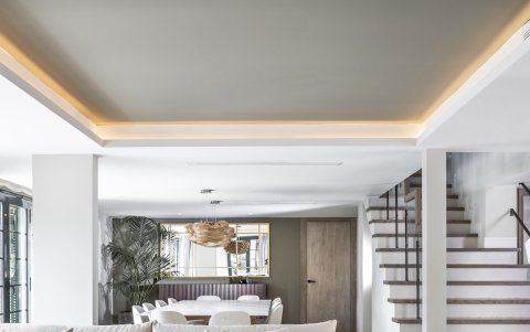 Las líneas ayudan a relajar los espacios