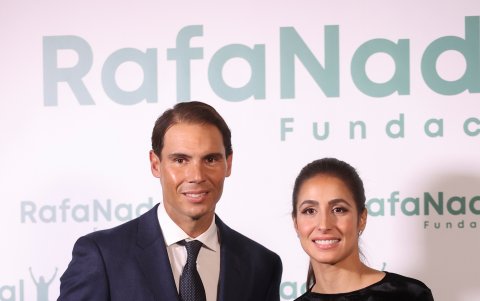 Con su esposa, Mery Perelló