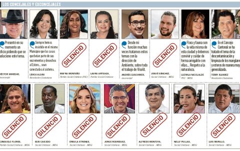 Solo cuatro respondieron las interrogantes en torno al cuidado del estero.