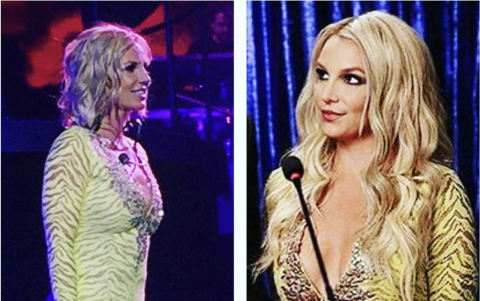 Britney Spears luciendo una de las creaciones de Fausto Altamirano.