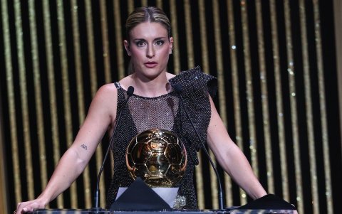 Alexia Putellas durante su discurso.