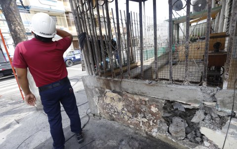 Hecho. En la zona aún se evidencian los efectos de la colisión.