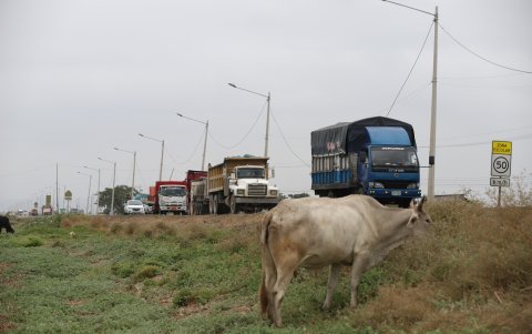 Escenario. La vía es de dos carriles.