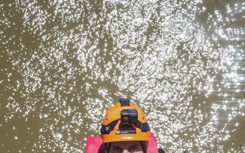 La protesta fue organizada con motivo del Día Internacional contra el Cambio Climático
