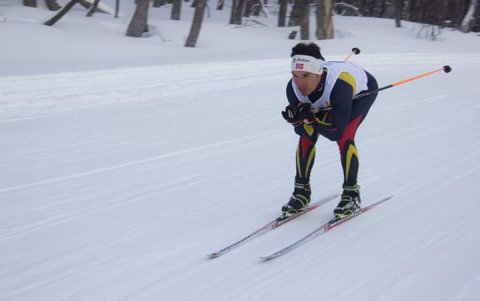 El tricolor es el único compitiendo en esquí de fondo.