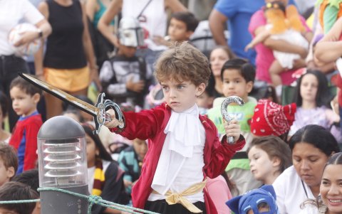 Disfraz. Los menores asistieron con sus trajes favoritos.