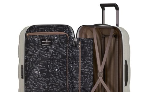 Interior de la maleta