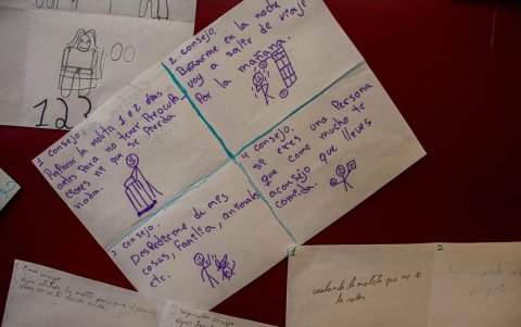 Los consejos que, desde su experiencia, transmiten los menores de edad.