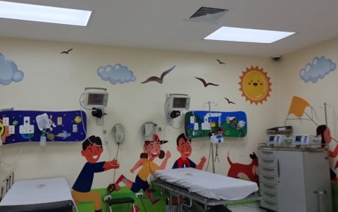 El área rehabilitada del Hospital del Niño, según la información proporcionada por el Ministerio de Salud Pública.