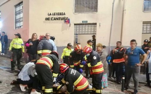 La Ronda. Un carro ingresó a la zona peatonizada tras perder pista por exceso de velocidad