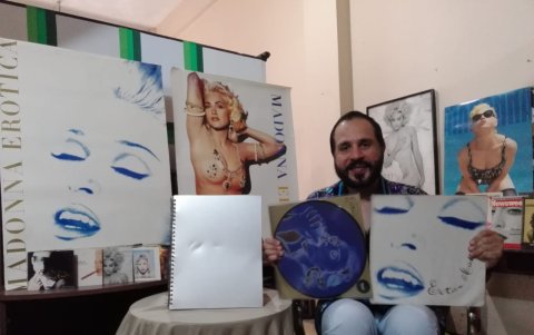Víctor Monroy mantiene una envidiable colección de la llamada reina del pop.