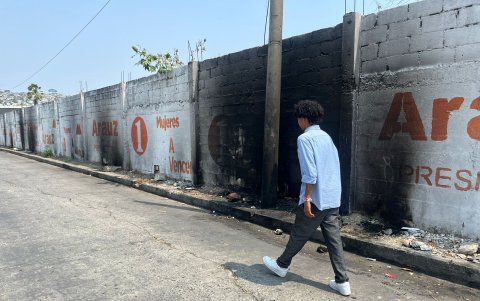 Punto que los moradores señalan se realiza la quema de cables.