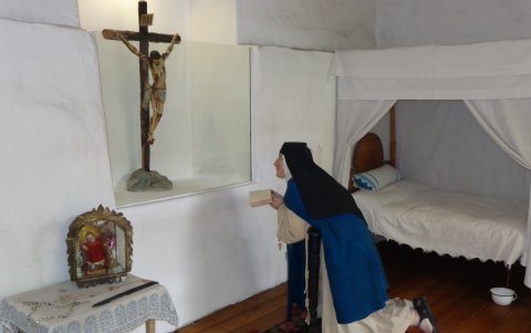 Vida íntima. La representación de cómo era la vida que llevaron las monjas durante cuatro siglos se muestra en el lugar.