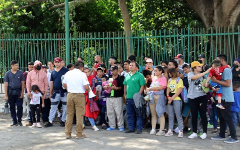 El objetivo de ellos es no quedarse en México, sino llegar a la frontera norte con Estados Unidos