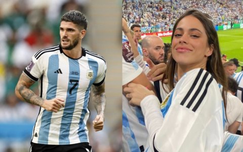 Rodrigo de Paul y Tini Stoessel, un amor de campeones.