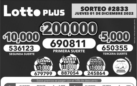 _BOLETIN LOTTO 2833, JUEVES 1 DE DICIEMBRE_2022